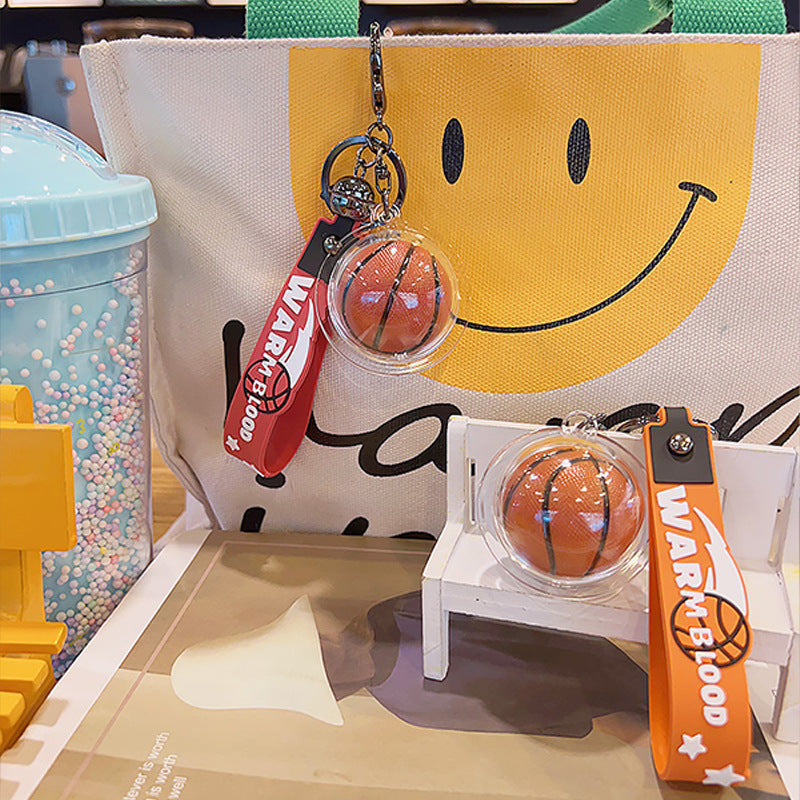 Wholesale Street Basketball Pendant Car Bag Soft Rubber Keychains